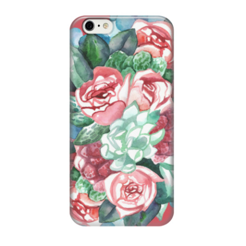 Чехол для iPhone 6/6s Букет роз с ягодами