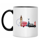 Кружка двухцветная