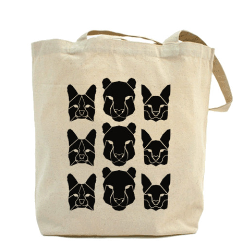 Сумка шоппер с принтом ЖИВОТНЫЕ ~ ANIMALS