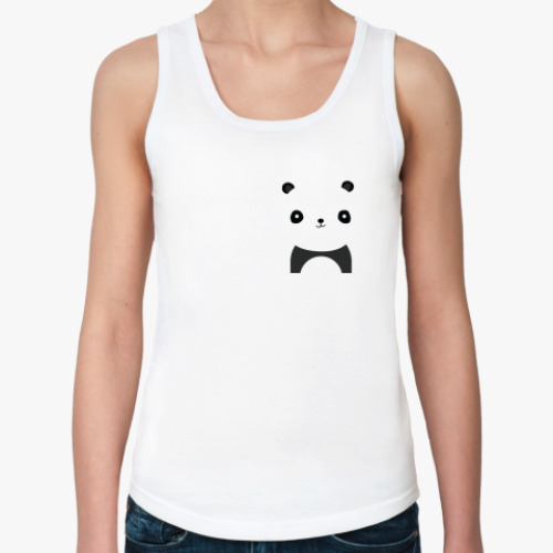 Женская майка с принтом медведь