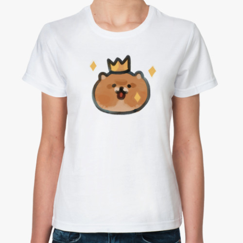 Классическая футболка Король шпиц