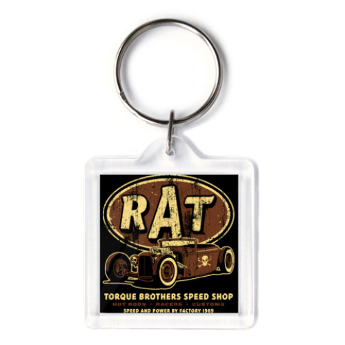 Брелок с принтом   RAT