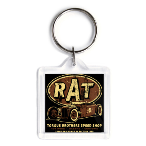 Брелок с принтом   RAT