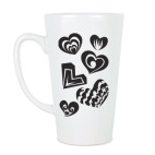 Кружка латте (510 мл) сердце