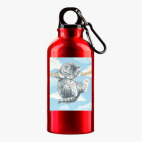 Металлическая бутылка 400 мл UV-DTF