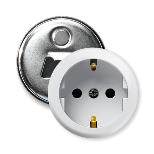 Магнит-открывашка с принтом 'Розетка'