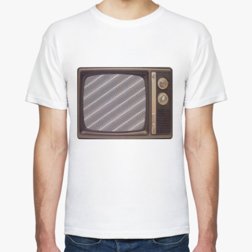 Футболка с принтом старый телевизор