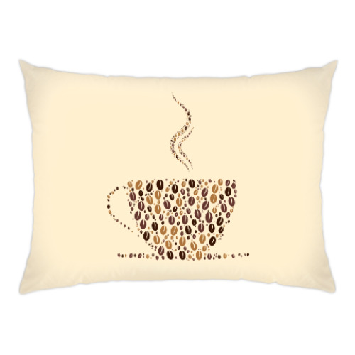 Подушка Кофе из кофейных зерен