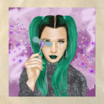 Девушка с мушкой