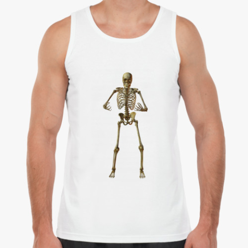 Майка с принтом Скелет