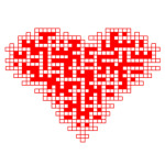 Сердце-кроссворд