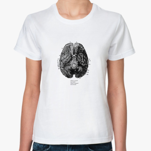 Классическая футболка с принтом What is mind? No matter.