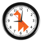 Настенные часы (с цифрами) Жираф танграм