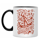 Кружка двухцветная