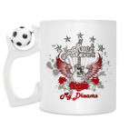 Кружка с футбольным мячиком