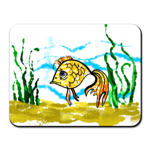 Коврик для мыши с принтом Рыба