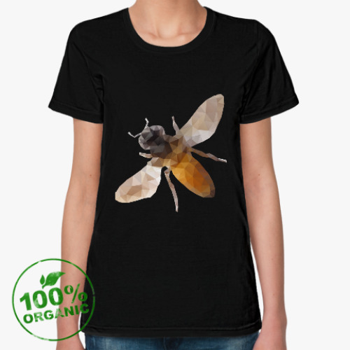 Женская футболка из органик-хлопка Пчела / Bee