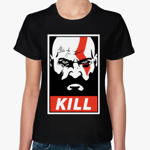 Женская футболка Кратос Kill | Kratos God of Wa