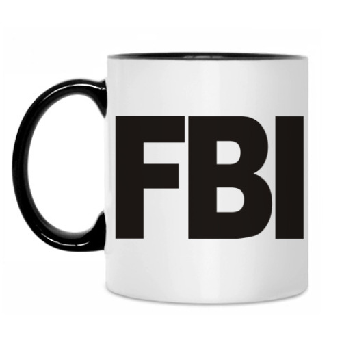 Кружка с принтом FBI