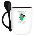 Кружка с ложкой