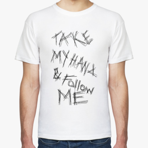 Футболка с принтом Follow me