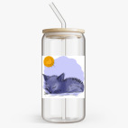 Банка с бамбуковой крышкой