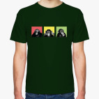 Классическая футболка Трио обезьян