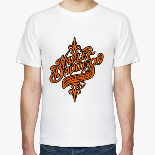 Футболка с принтом Harley-Davidson motorcycles