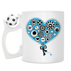 Кружка с футбольным мячиком