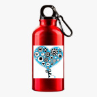 Металлическая бутылка 400 мл UV-DTF