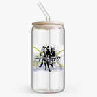 Банка с бамбуковой крышкой