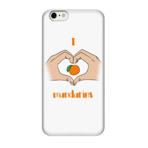 Чехол для iPhone 6/6s Я люблю мандарины