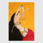 девушка в красном