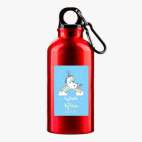 Металлическая бутылка 400 мл UV-DTF