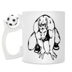 Кружка с футбольным мячиком