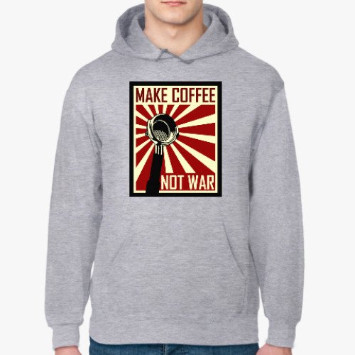 Толстовка худи Make Coffee Not War