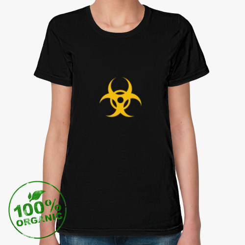 Женская футболка из органик-хлопка Биологическая опасность
