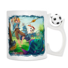 Кружка с футбольным мячиком