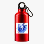 Металлическая бутылка 400 мл UV-DTF