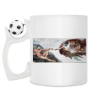 Кружка с футбольным мячиком