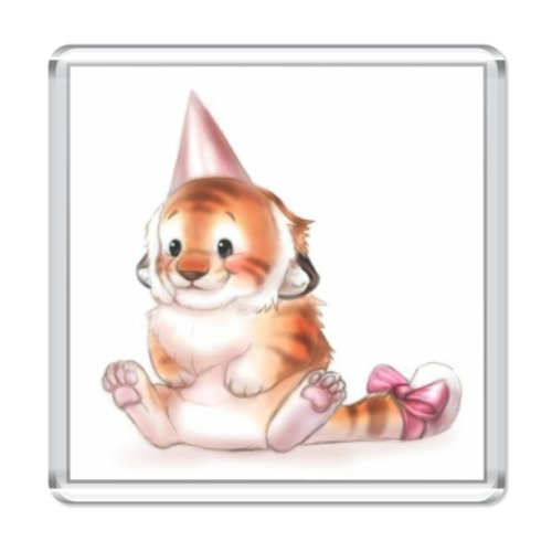 Магнит с принтом   Тигренок