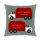 Подушка 35x35 см Грузовики