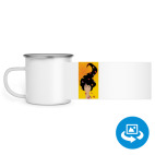 Кружка металлическая белая (круговая запечатка)