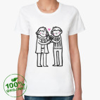 Женская футболка органик