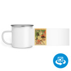 Кружка металлическая белая (круговая запечатка)