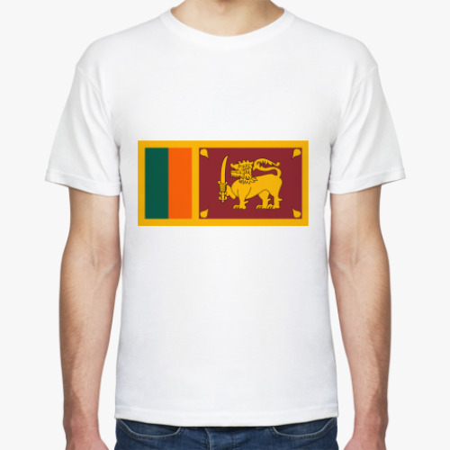 Футболка с принтом Флаг Шри-Ланки