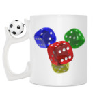 Кружка с футбольным мячиком