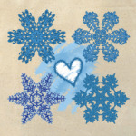Влюбленные снежинки