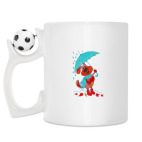 Кружка с футбольным мячиком