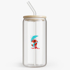 Банка с бамбуковой крышкой